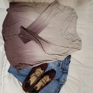 American Eagle ombre top